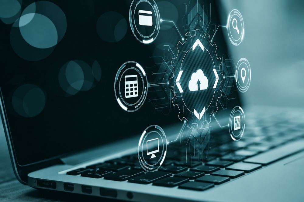 Laptop with ecommerce and cloud service interfaces